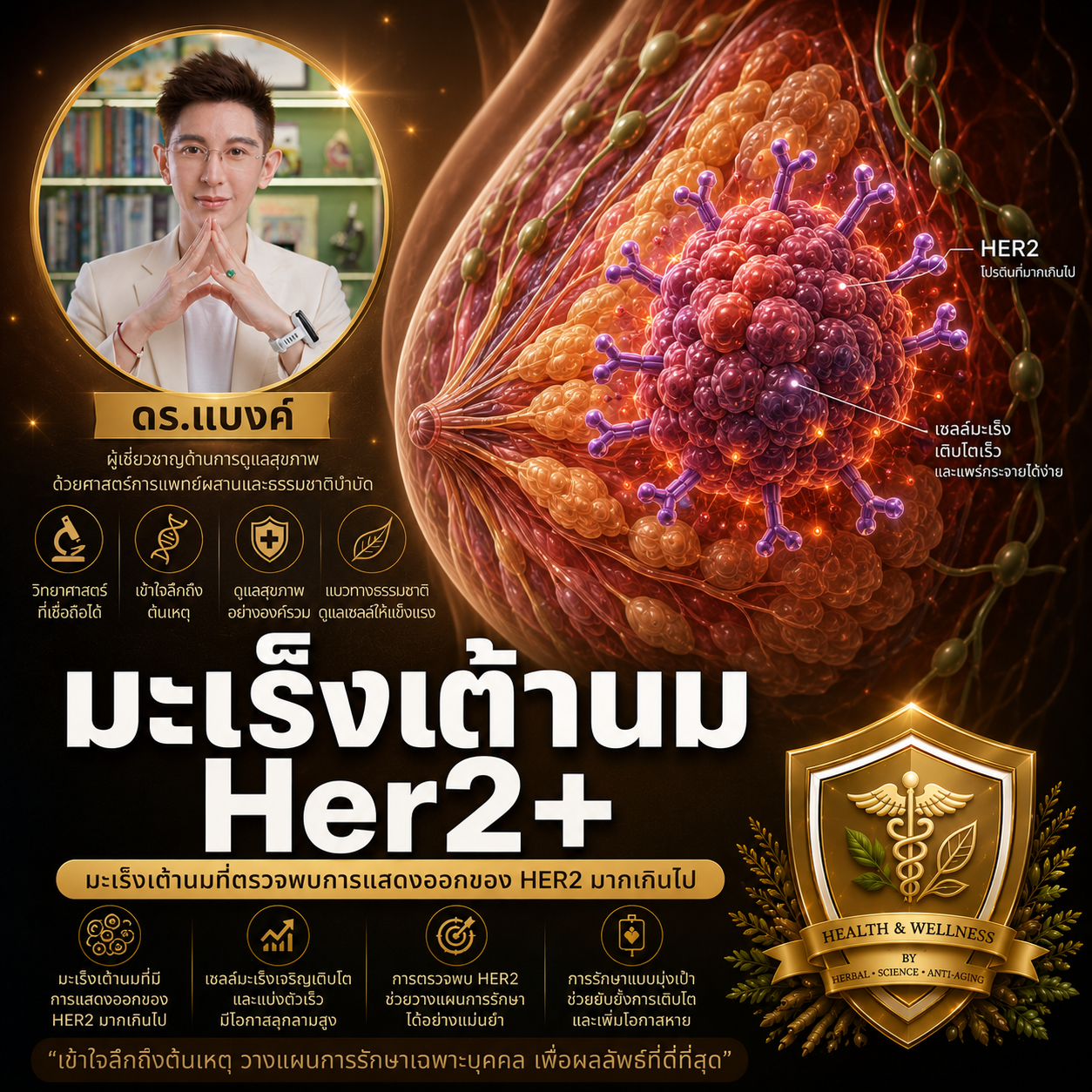 มะเร็งเต้านมher2